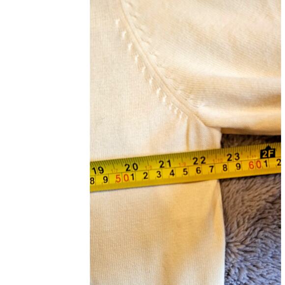 Stafford Butter Yellow V Neck Sweater 100% Pima Cotton, Mens Sz L NEW - Picture 8 of 9